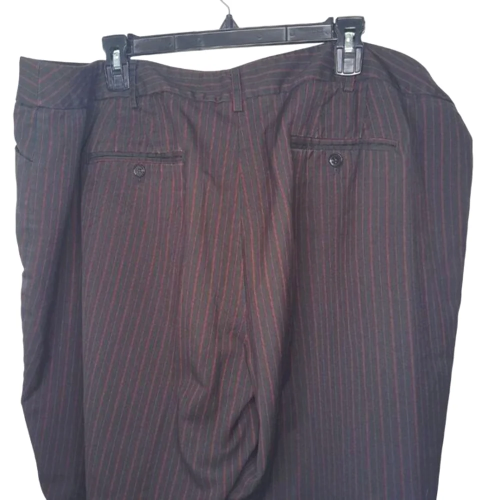 Lane Bryant Black and Red Pinstriped Office Pants Slacks Plus Size 24 - Picture 5 of 7
